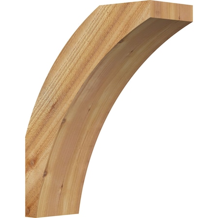 Ekena Millwork 6"W x 16"D x 20"H Thorton Rough Sawn Knee Brace, Western Red Cedar BRC06X16X20THR00RWR